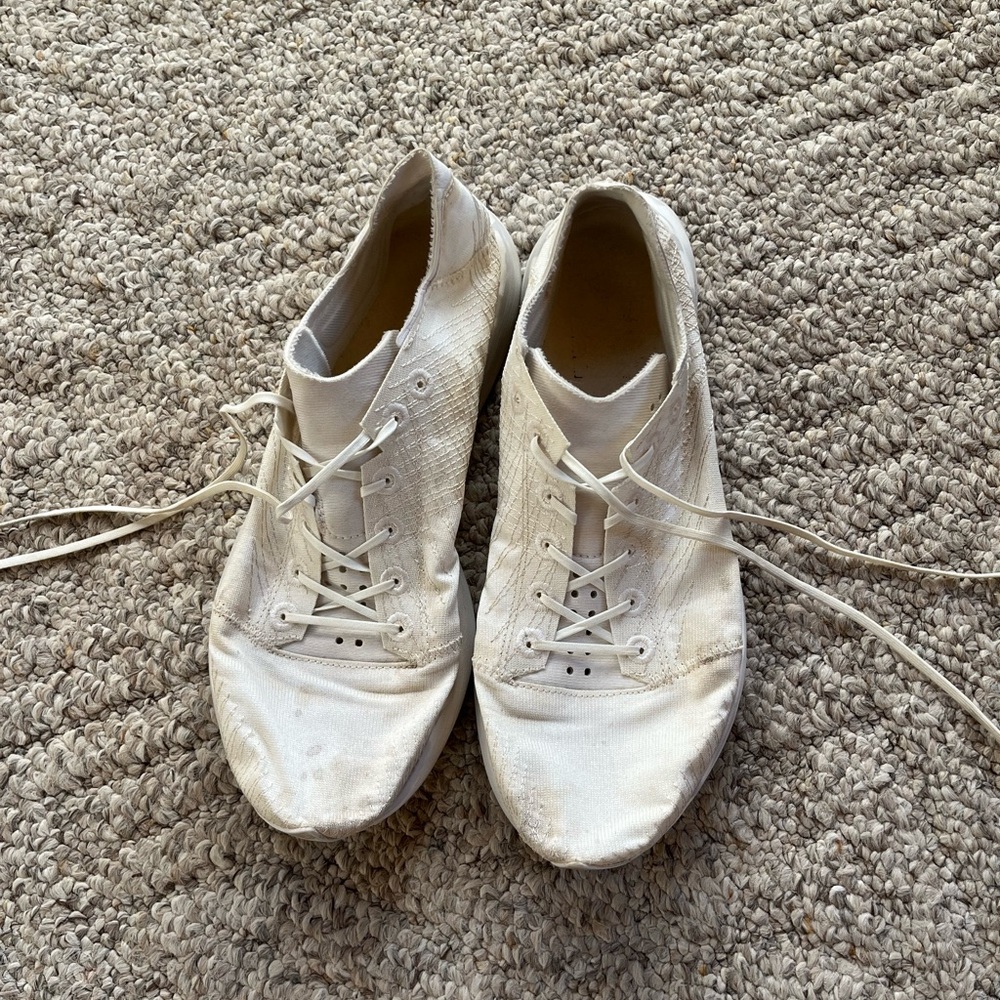 Adidas x AllBirds Lightweight White Lace-Up Running Shoes